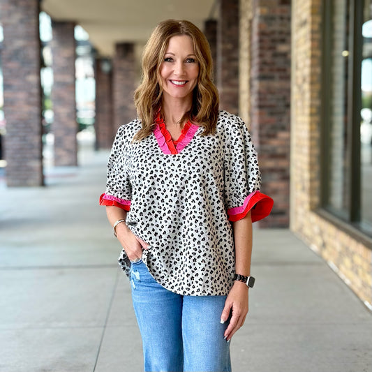 Chick & Bright Leopard Blouse