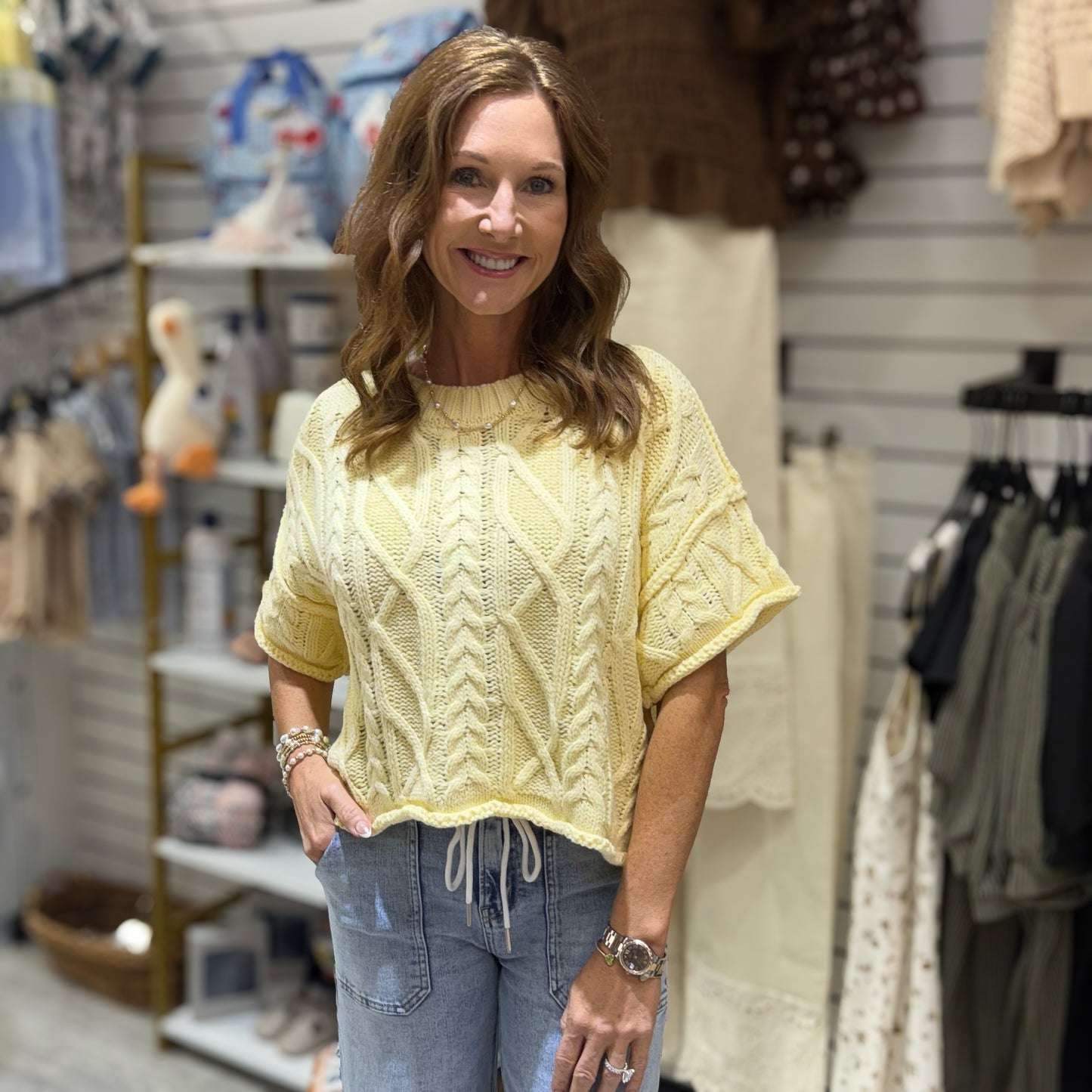Knit Sweater Transition Top-2 Colors
