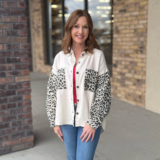 Leopard Shacket: 2 Colors
