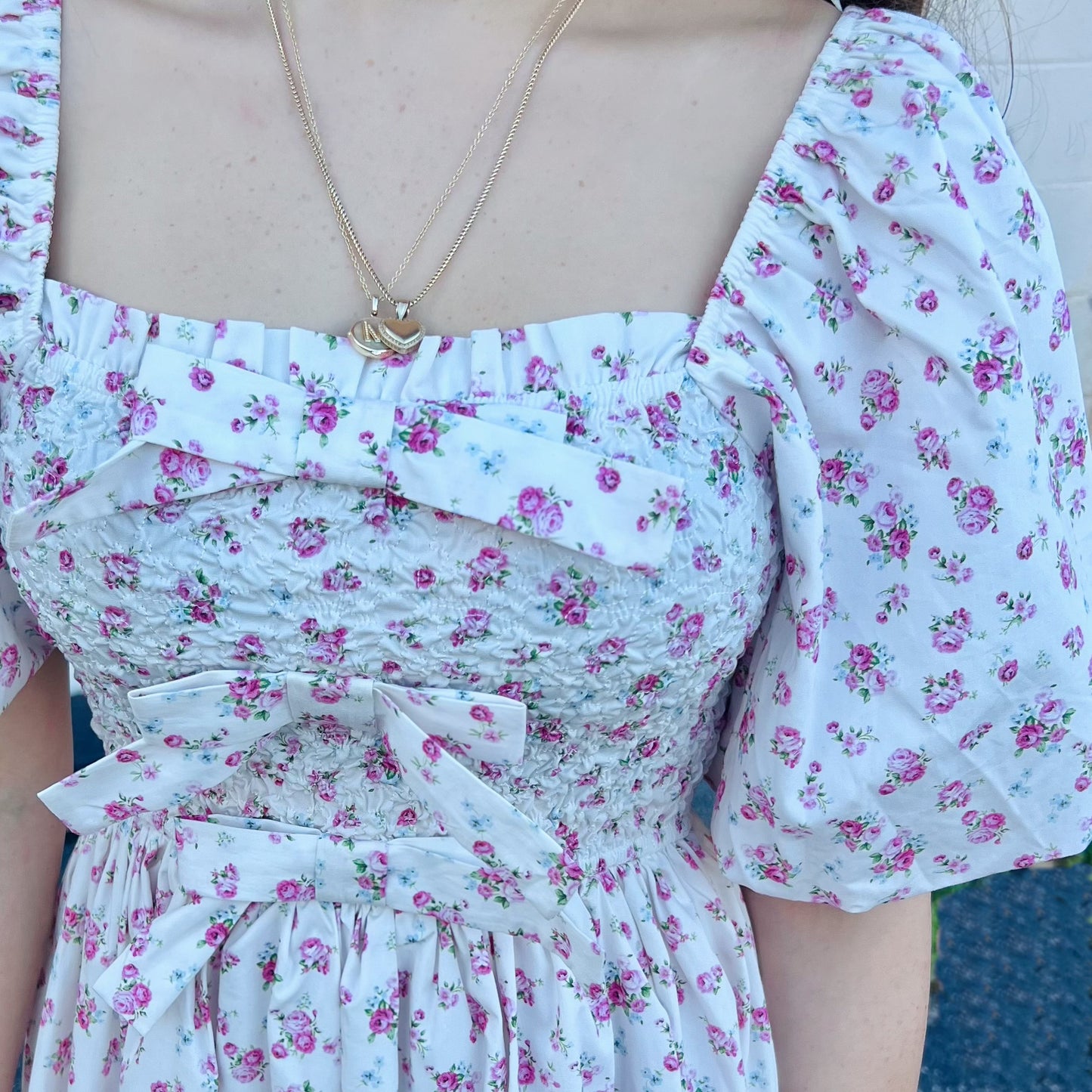 Never Leaving You Floral Dress