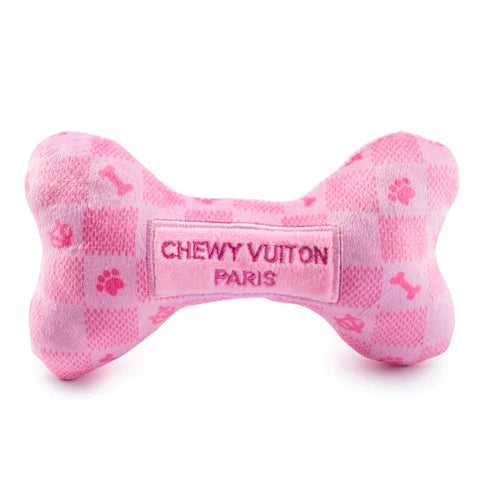 Pink Checker Chewy Vuiton Bone