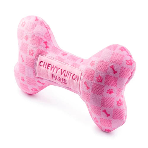 Pink Checker Chewy Vuiton Bone