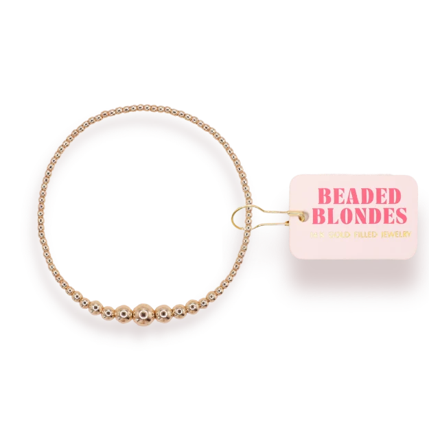 Beaded Blondes Hilo Bracelet: Gold