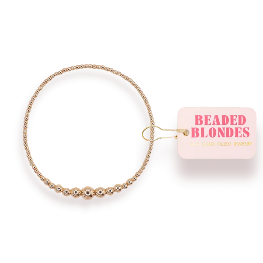 Beaded Blondes Hilo Bracelet: Gold