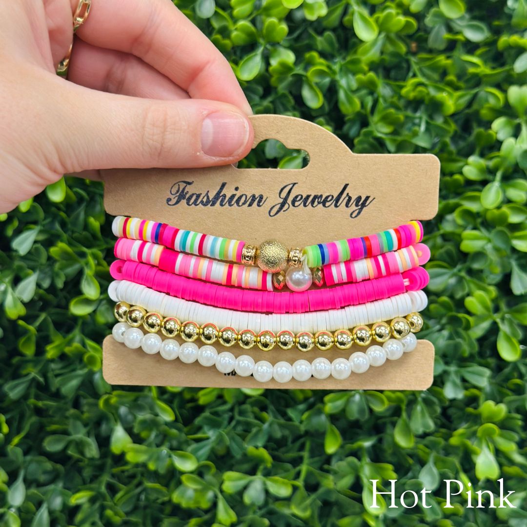 Multi-Color Stackable Bracelets (6 Styles)