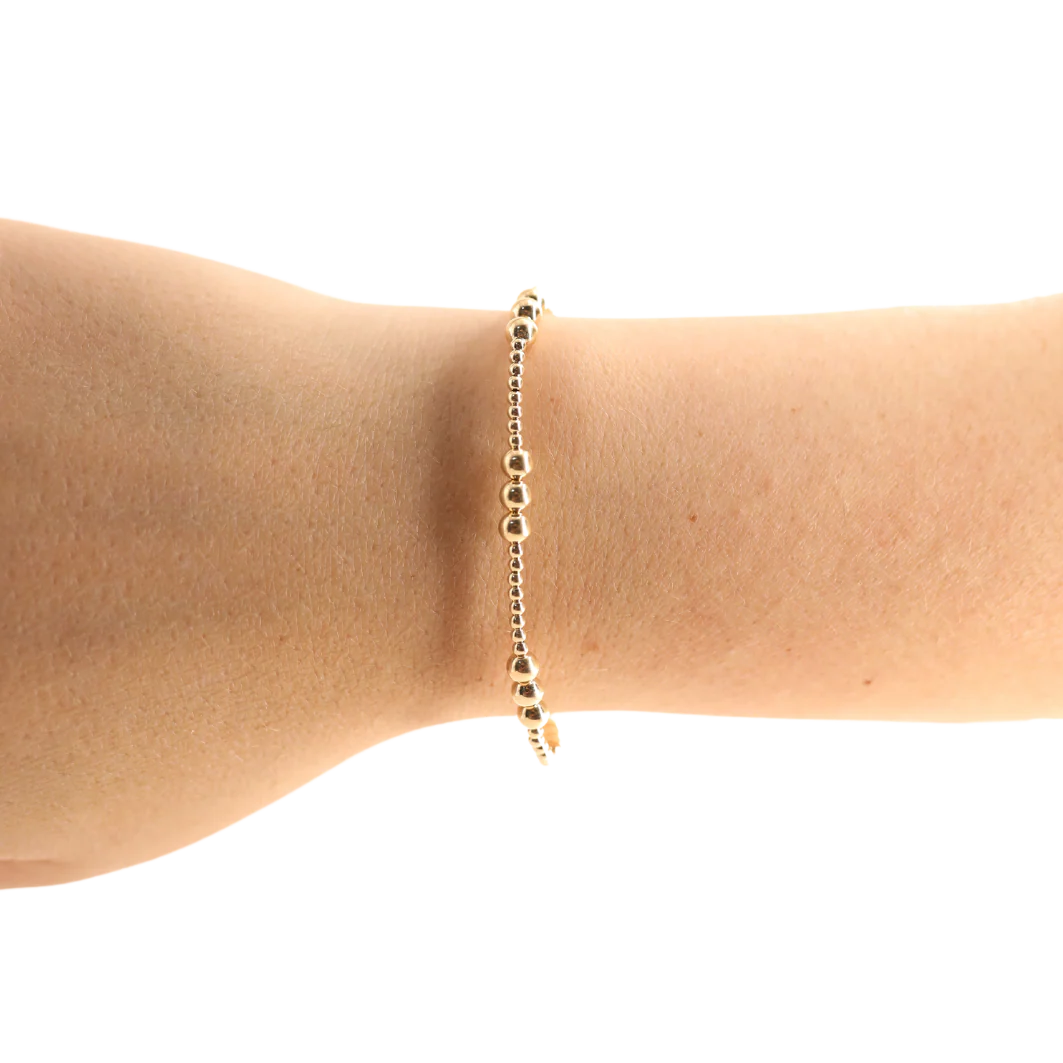 Beaded Blondes: ILY Gold Bracelet