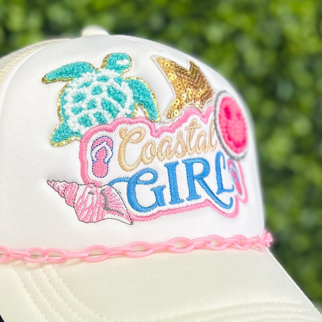 Coastal Girl Patch Trucker Hat