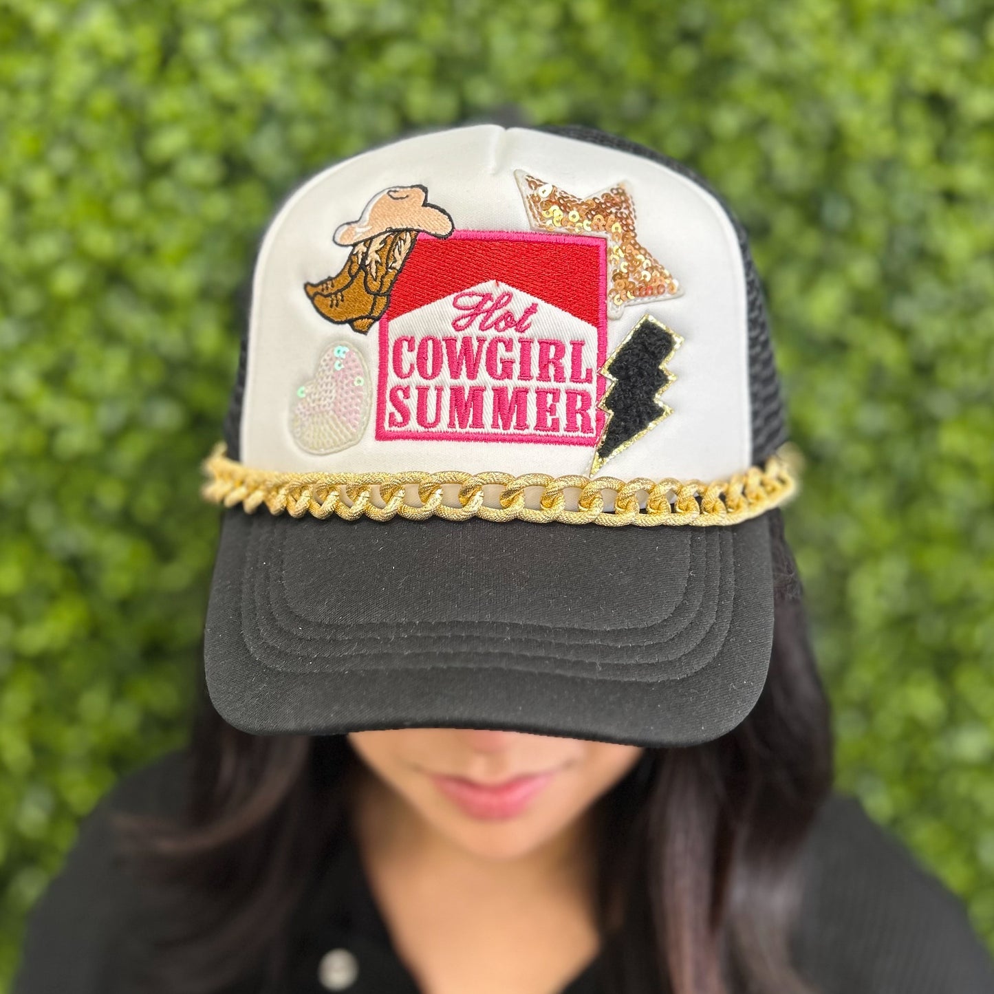 Hot Cowgirl Summer Patch Trucker Hat