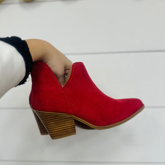 Corkys Sassy Pants Booties-Red