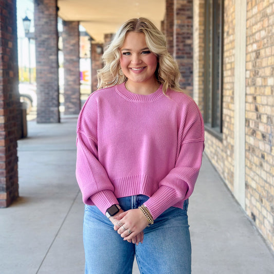 Bubble Gum Pink Sweater