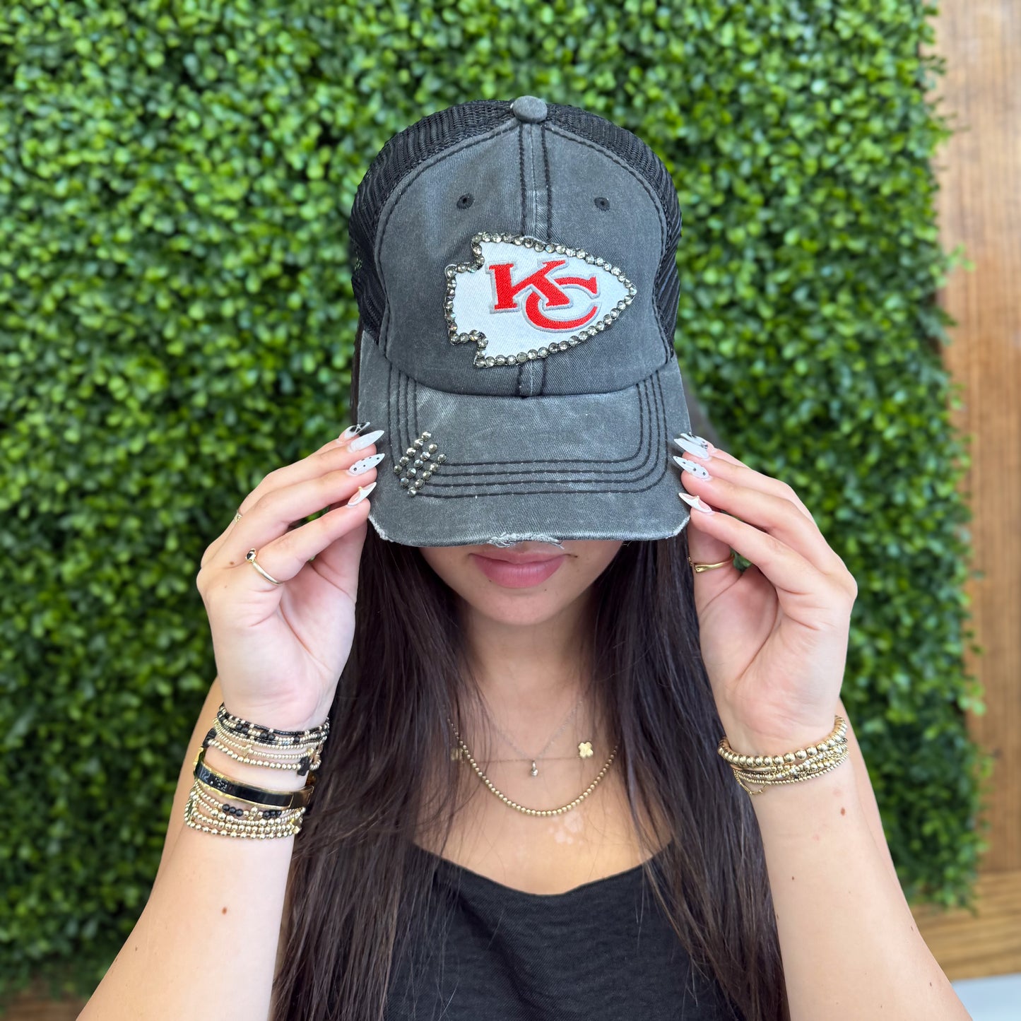Kansas City Chiefs Hat W/ Bling