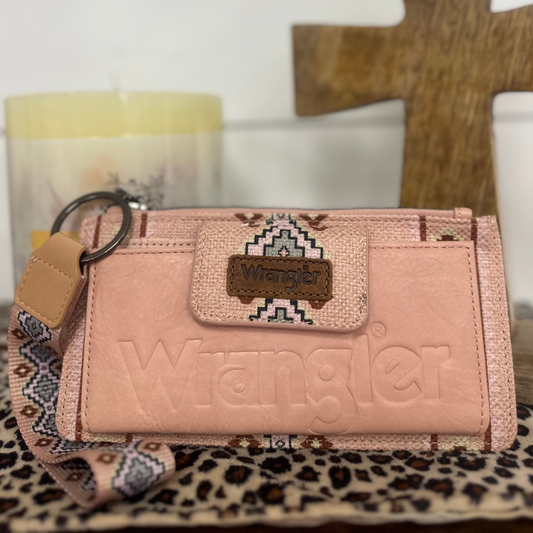 Wrangler Pink Southwestern Wallet