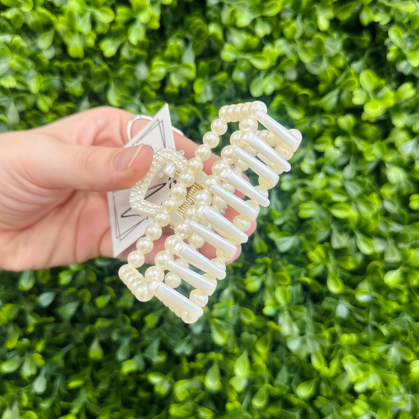 Pearl Rectangle Hairclip