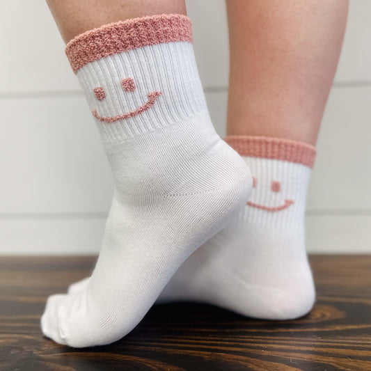 Simplistic Smiley Face Socks