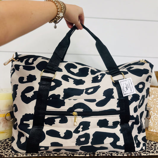 Leopard Weekender Travel Duffle Bag