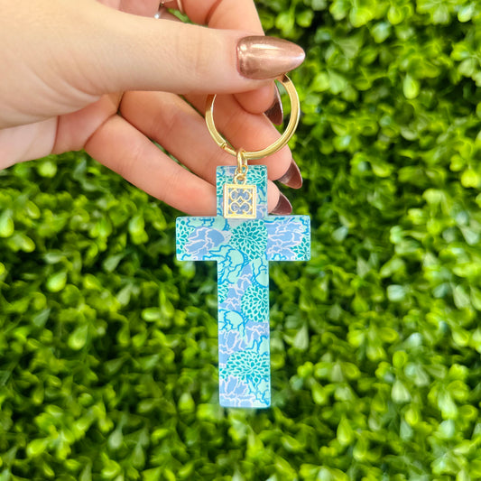 Acrylic Cross Keychain