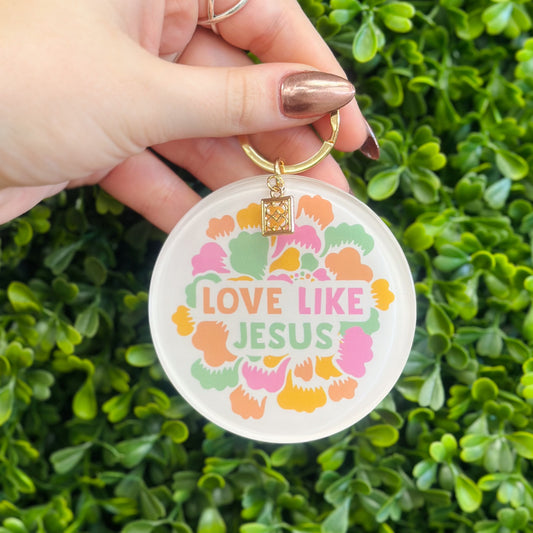 Love Like Jesus Acrylic Keychain