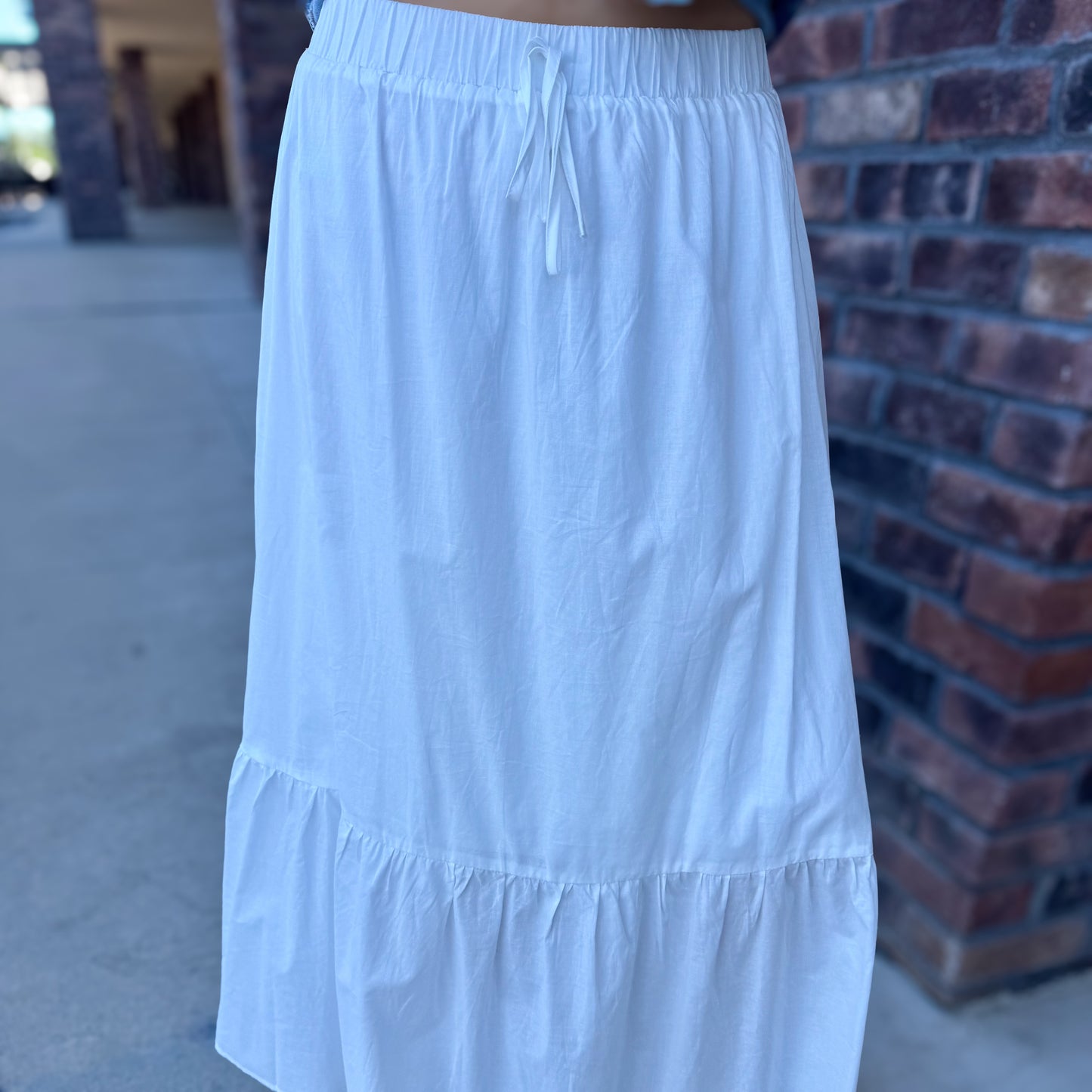 Sophisticated White Maxi Skirt