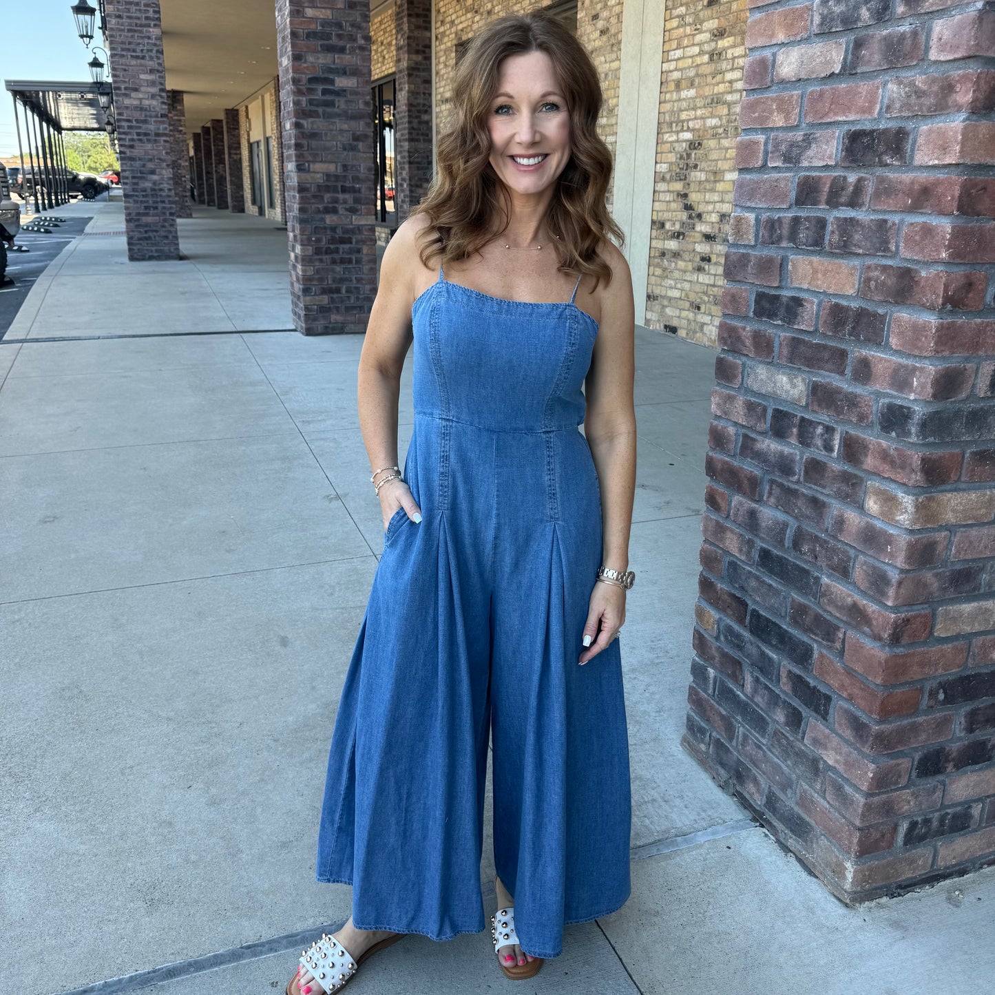 Sweet Escape Denim Jumpsuit