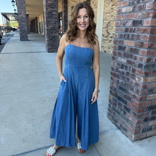 Sweet Escape Denim Jumpsuit
