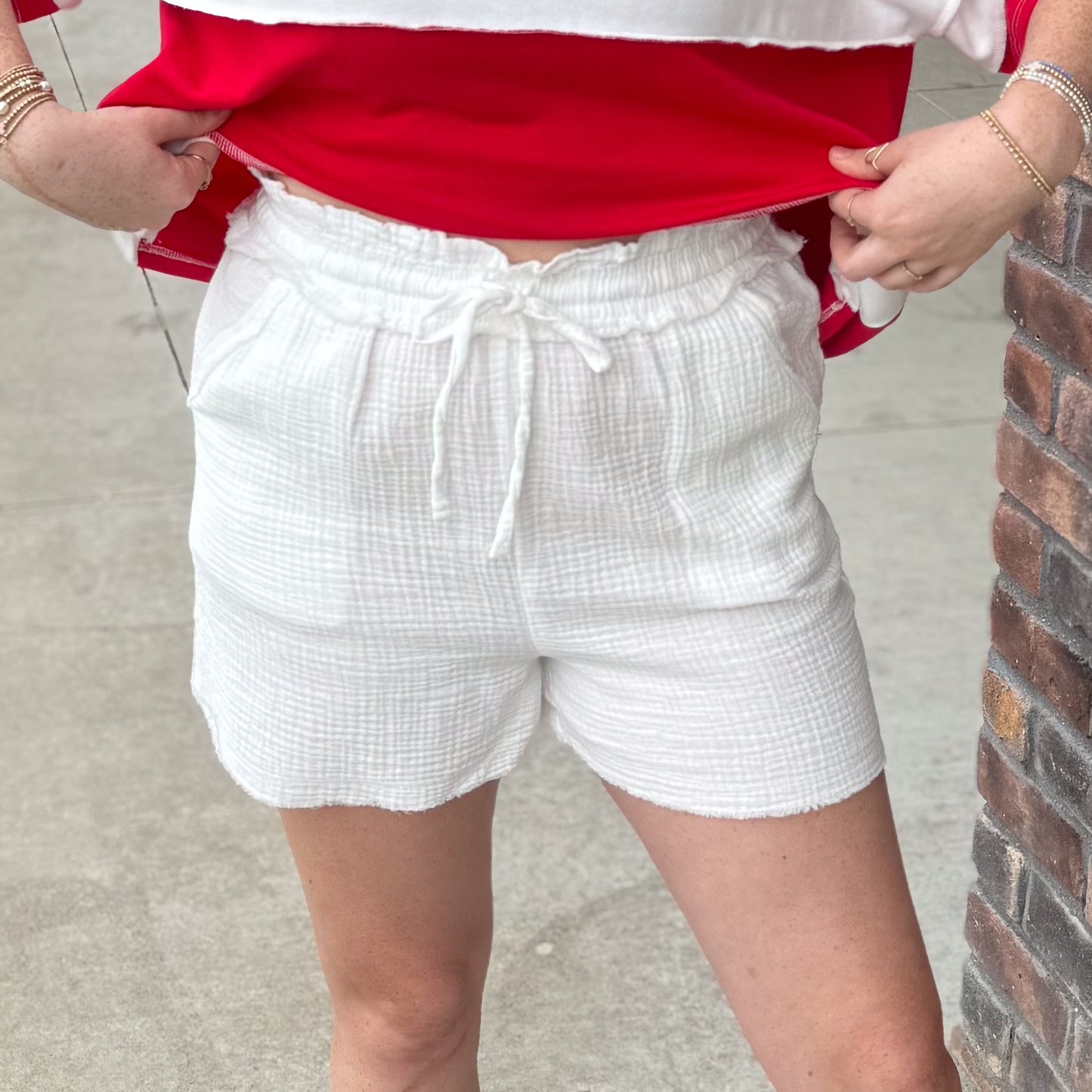 Summertime Gauze Shorts: 3 Colors