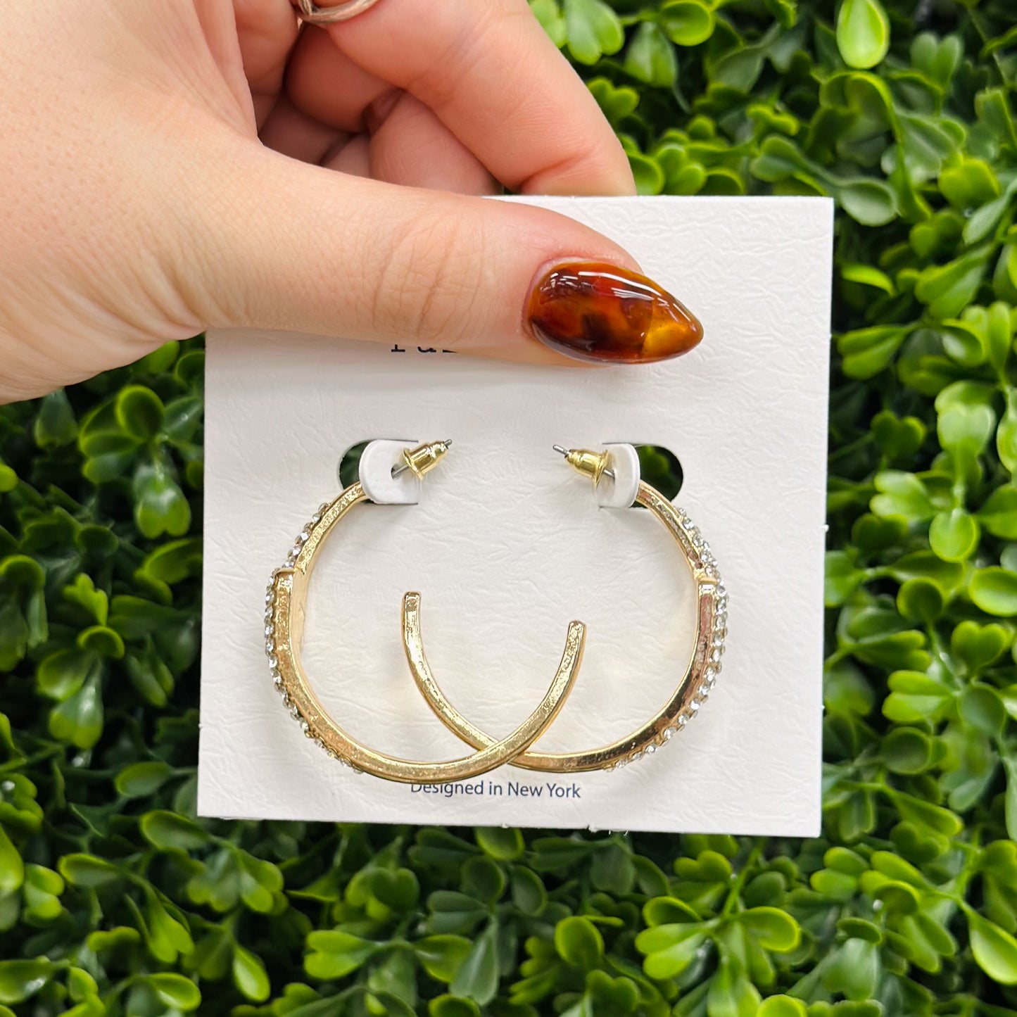 Gold and Silver Sparkle Hoops