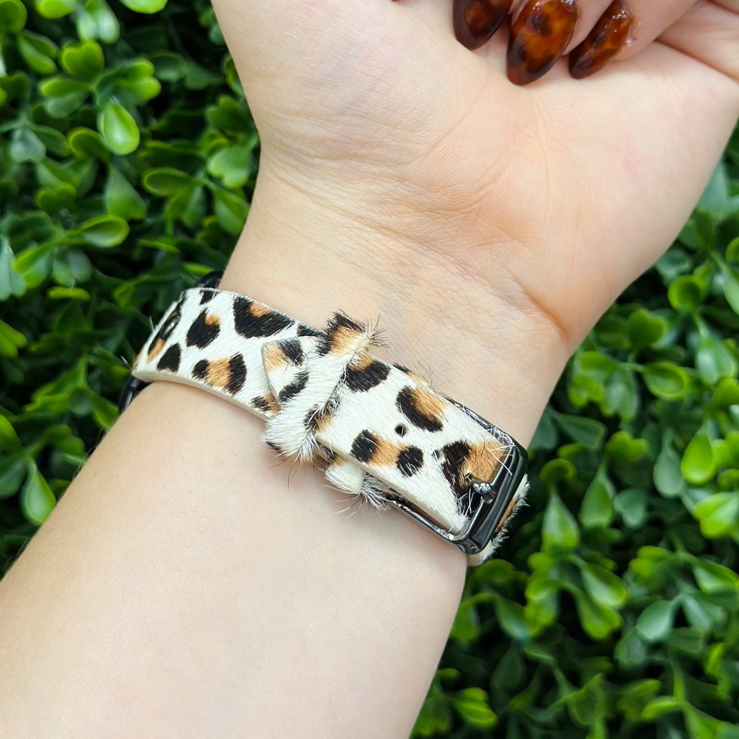 Leopard Fur Bucker Watch Band