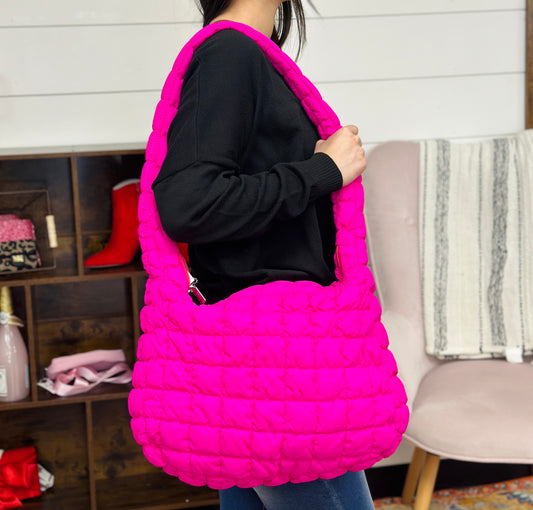 Quilted Puffer Travel Bag