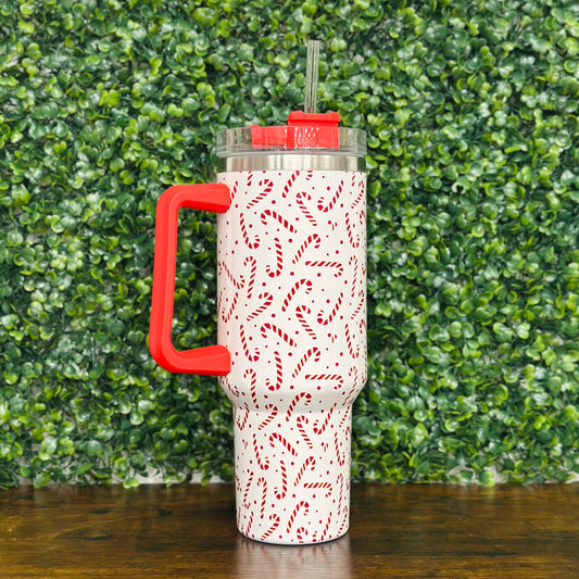 Christmas Candy Cane 40oz Tumbler