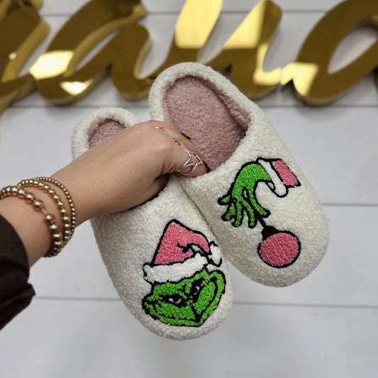 Christmas Grinch Slippers