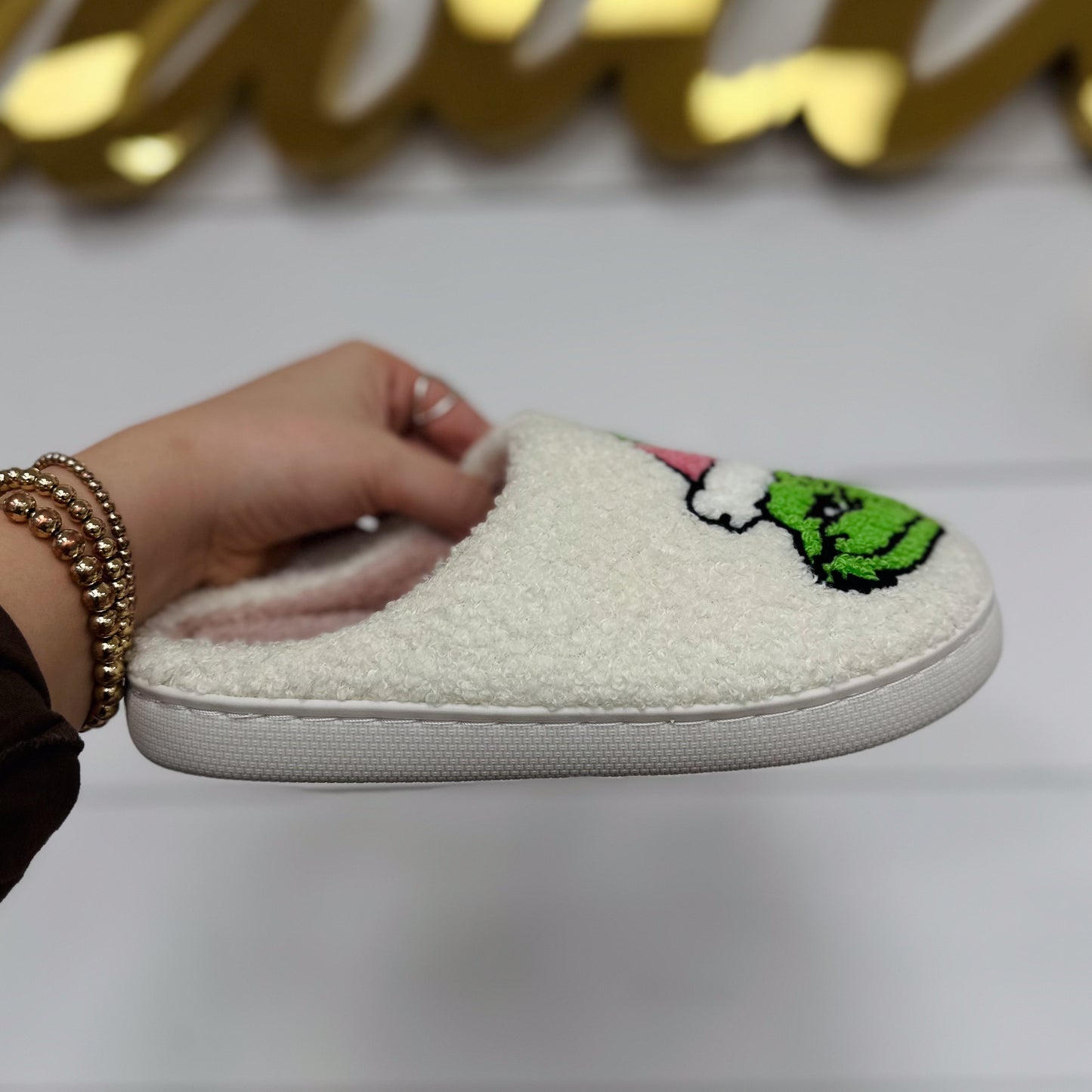 Christmas Grinch Slippers