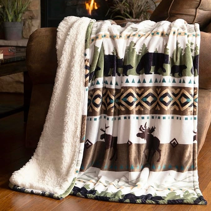 Wrangler Carstens Hidden Lake Plush Throw