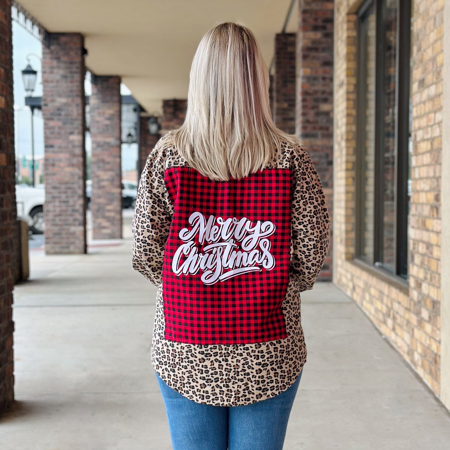 Leopard Merry Christmas Jacket