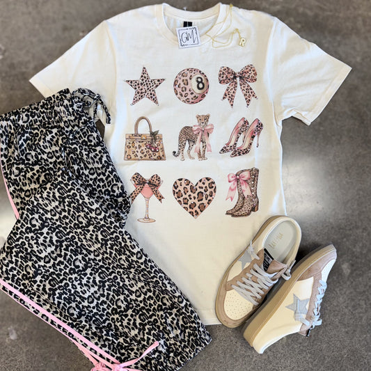 Cheetah Bling Graphic Tee
