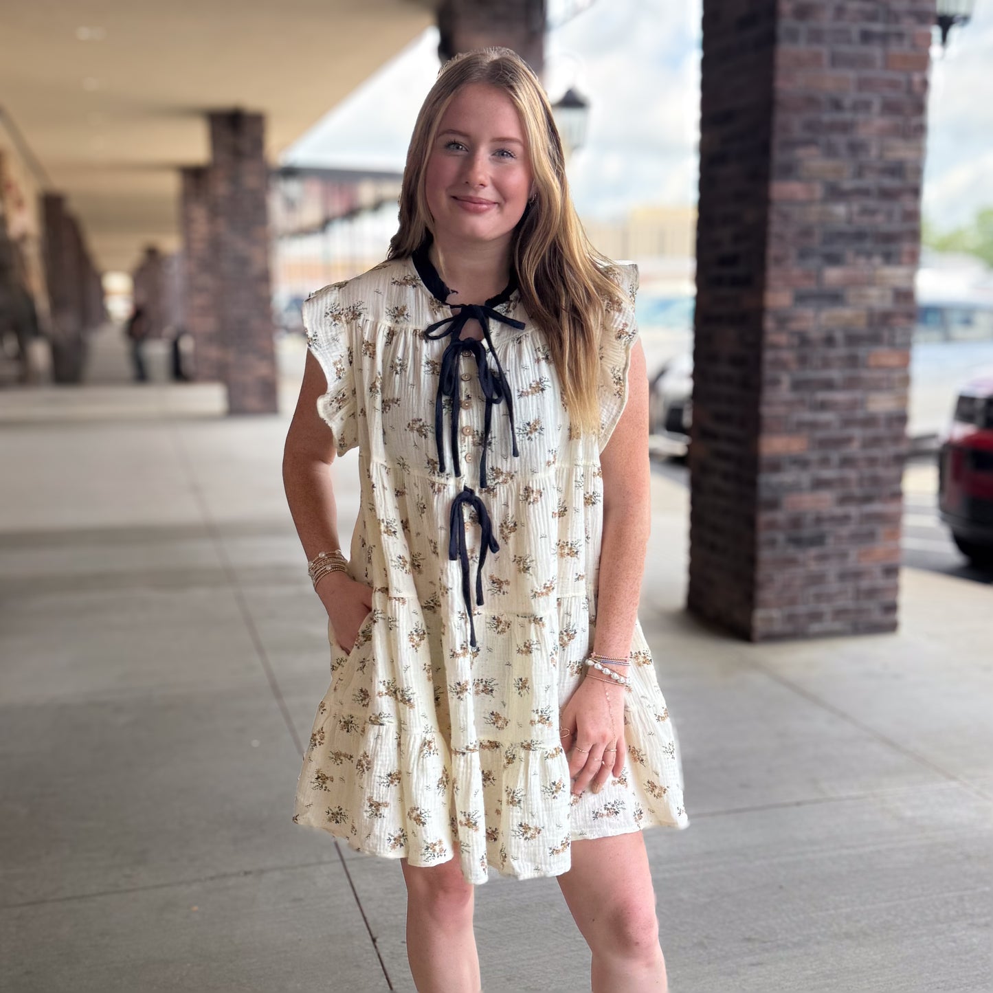 Fall Into Gauze Dress