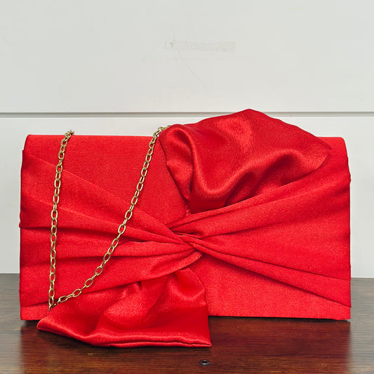 Red Bow Clutch