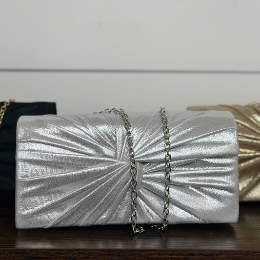 Silver Shimmer Clutch