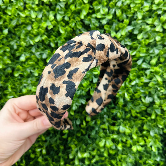 Leopard Knot Headband