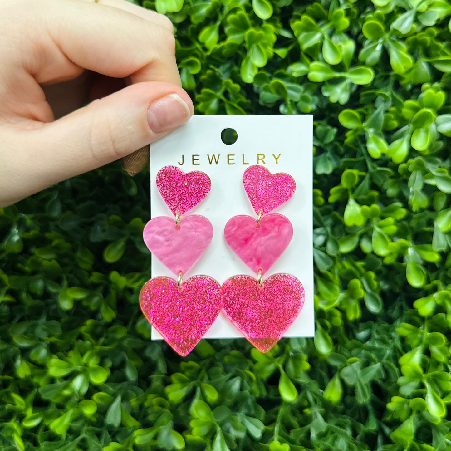 Three Heart Valentine Earring