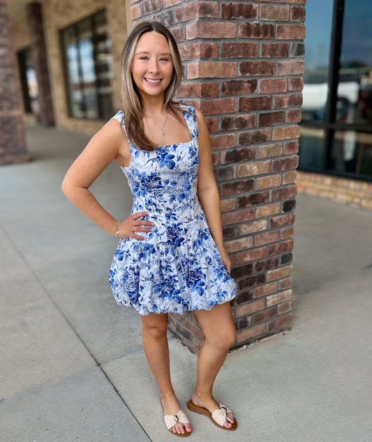 The Bubble Bloom Mini Dress