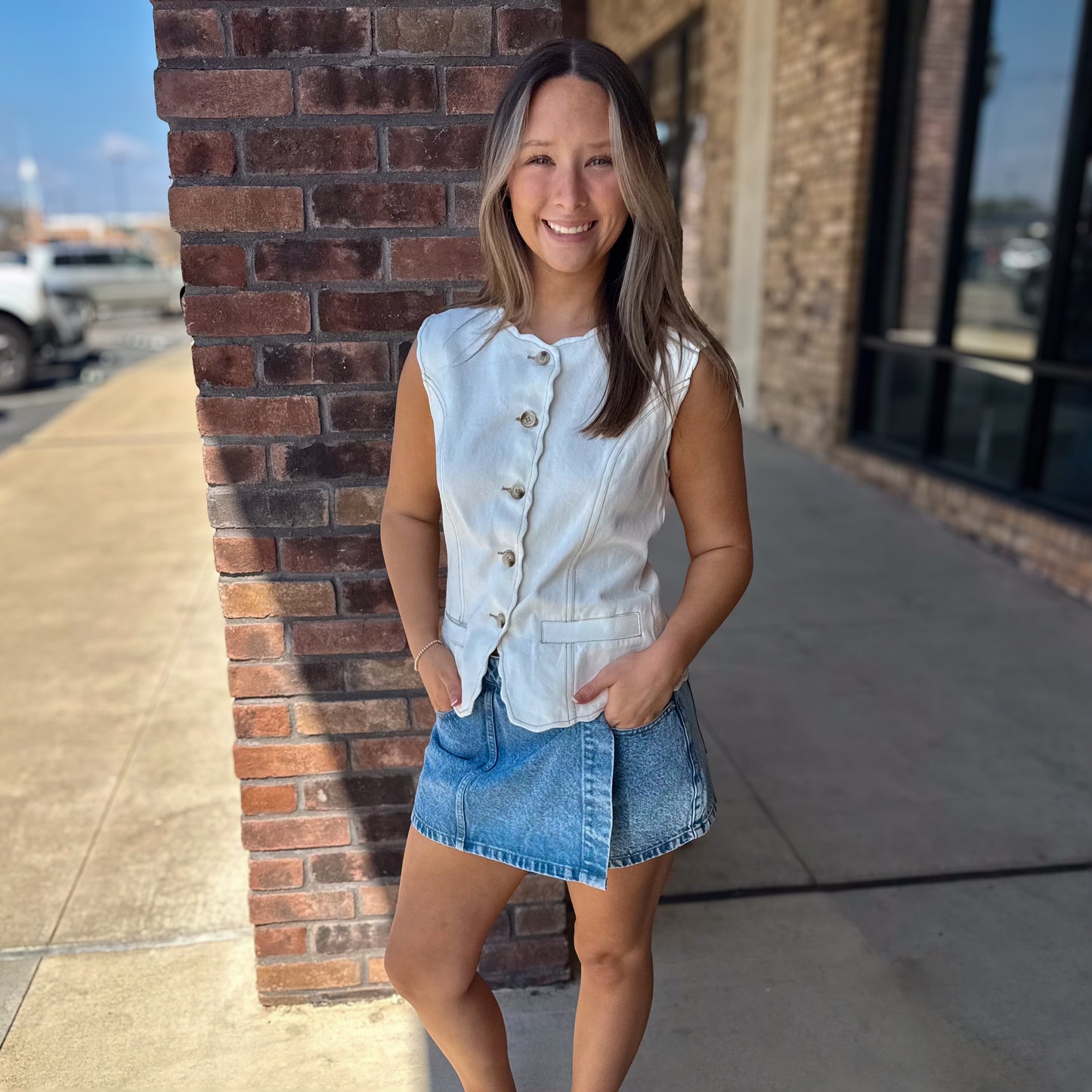 Rylan Denim Skort