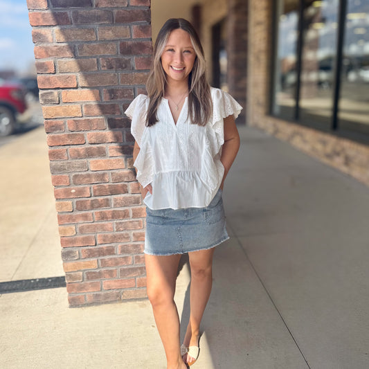 Concert Ready Denim Skirt