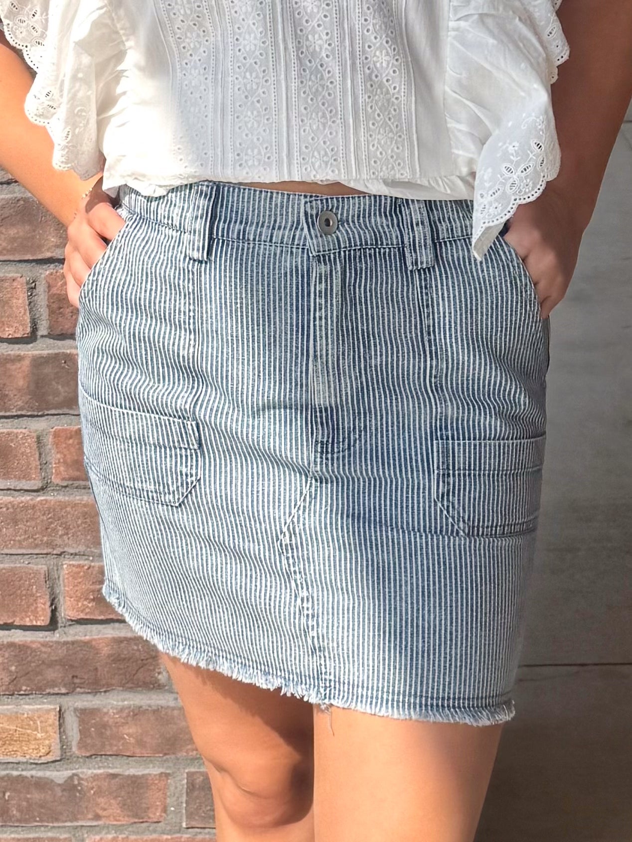 Concert Ready Denim Skirt