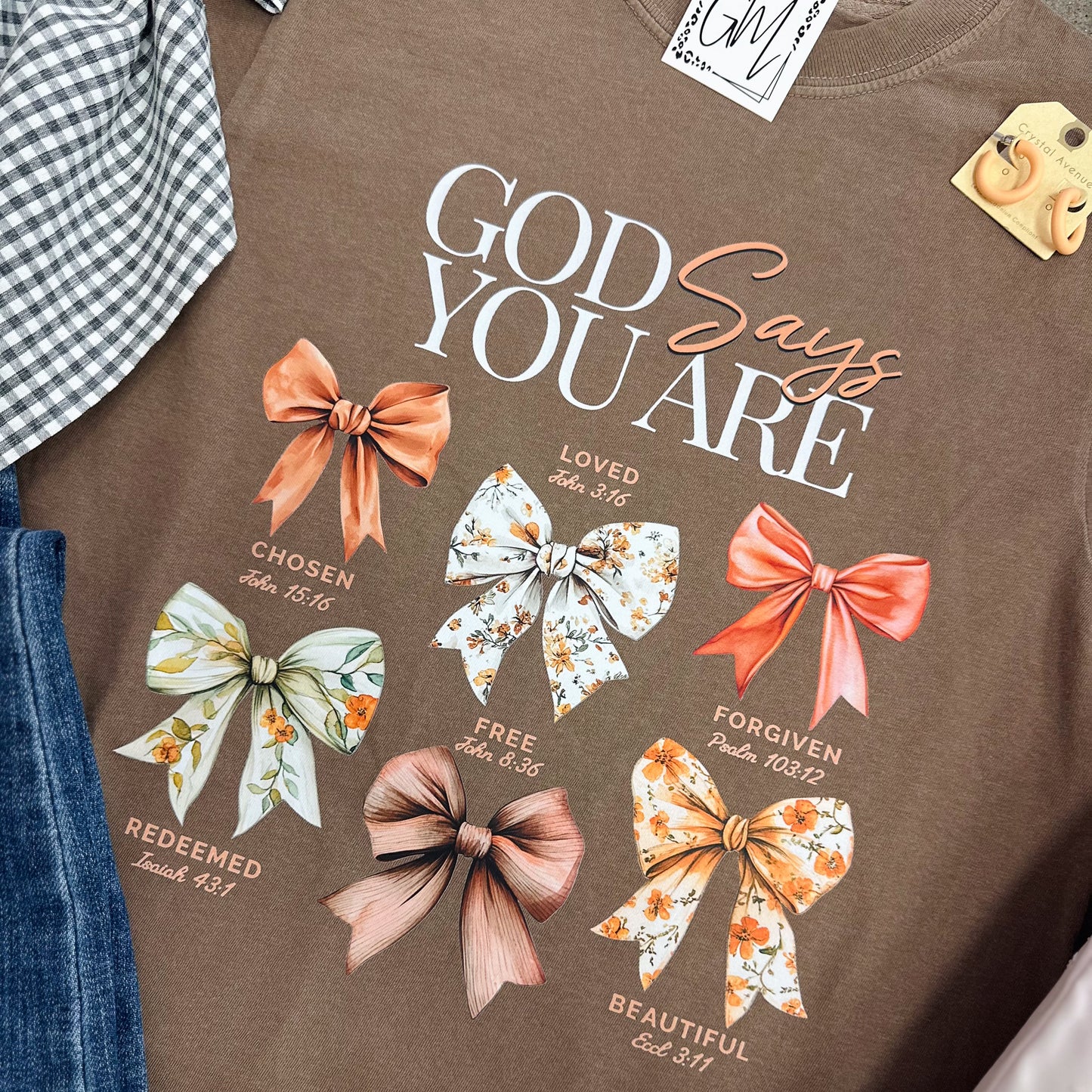 God Says Bow Graphic Tee