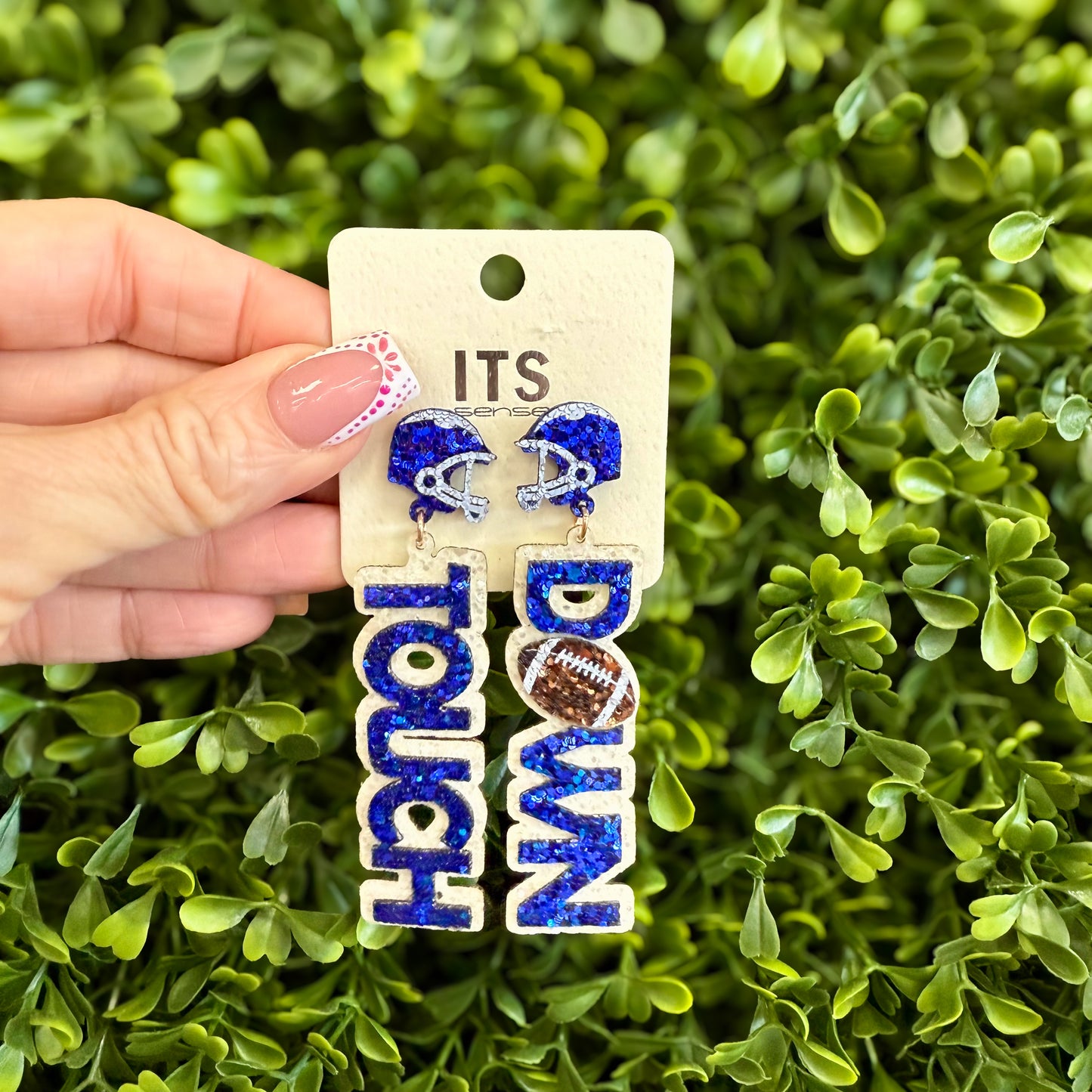 Glitter Touchdown Earring