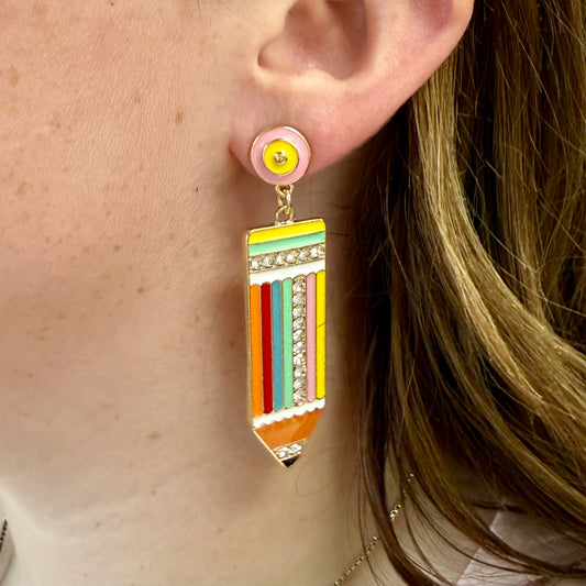 Teacher Pencil Earrings
