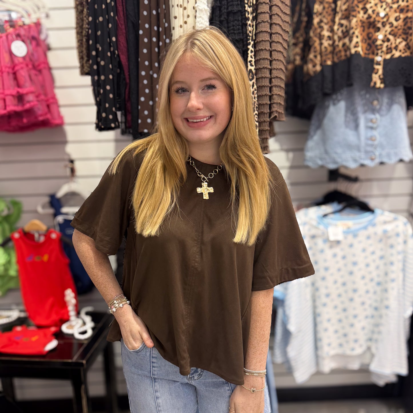Luxurious Suede Top-2 Colors