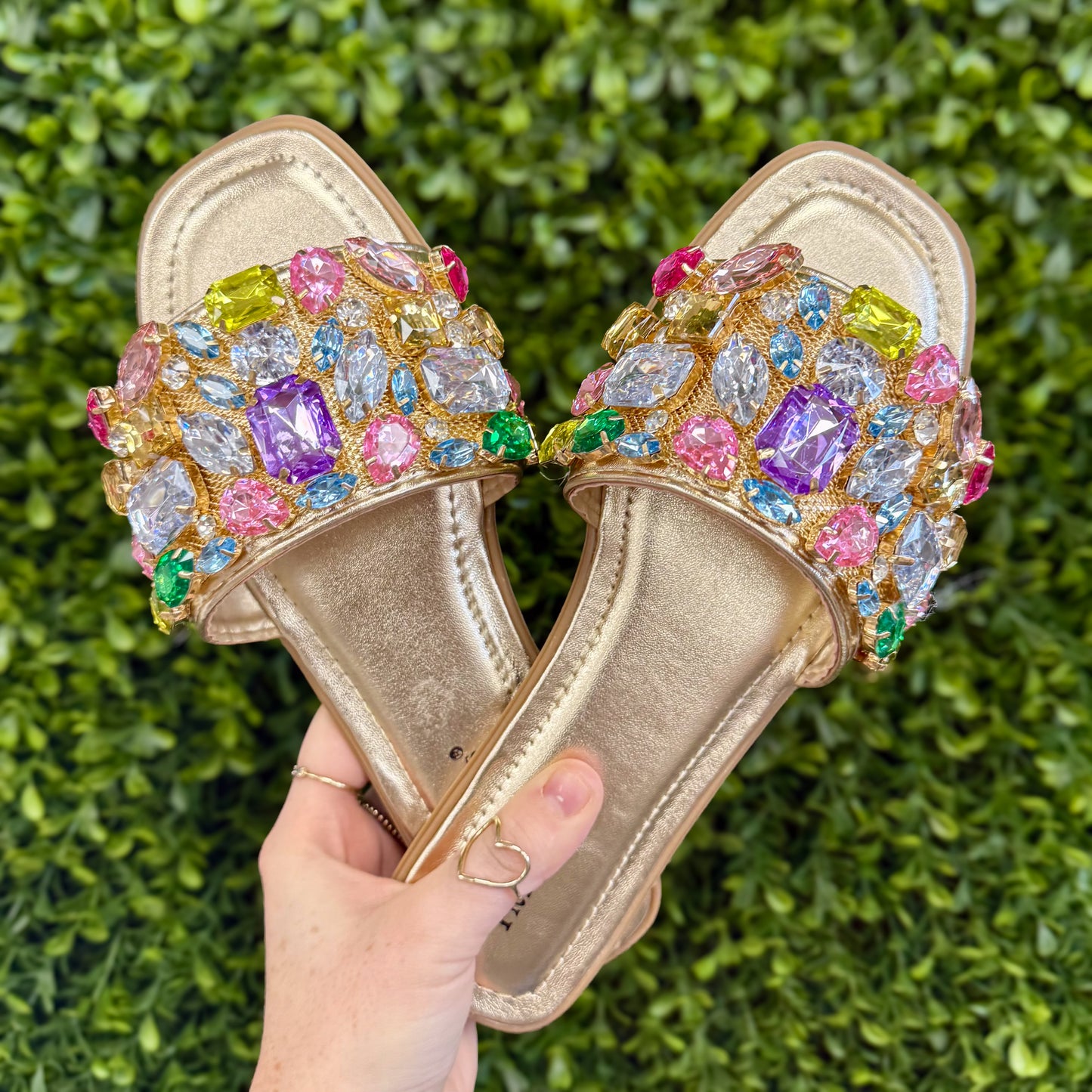 Gaudy Bedazzle Sandal