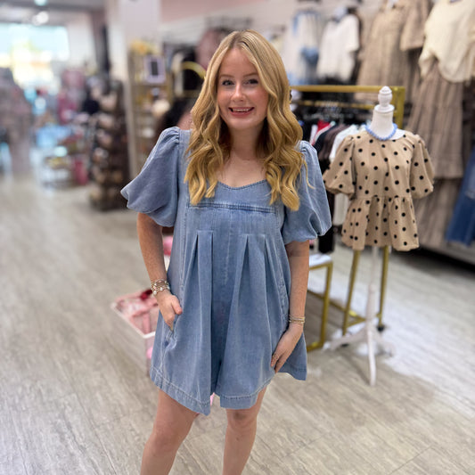Denim Romper Days