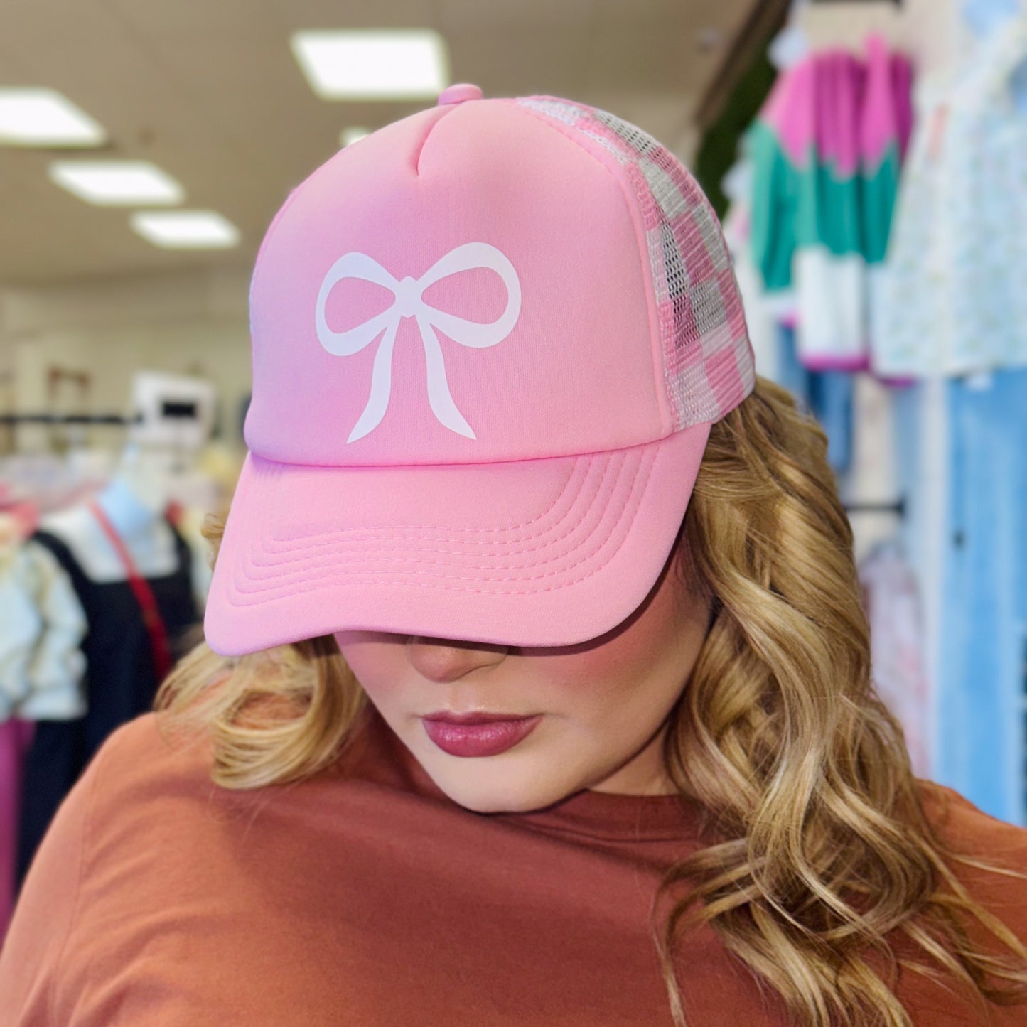 Pink Bow Hat